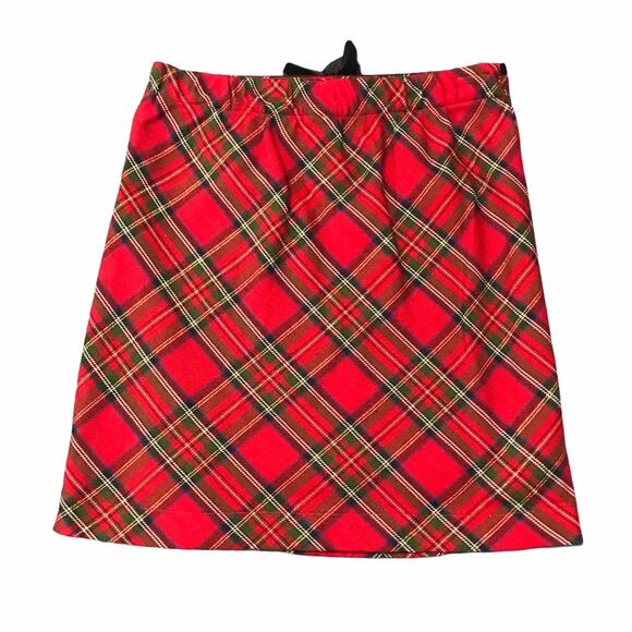 Copper Key Black Velour Top & Tartan Plaid Skirt 6 - Picture 5 of 8